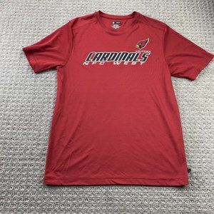 Arizona Cardinals Shirt Men Large L Red Running Activewear NFL Football Sports